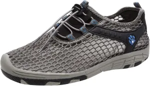 Memory Foam Versatile Shoes for Men Breathable Elastic Fly Woven Mesh Sneaker Lightweight Elderly Slip on Shoes