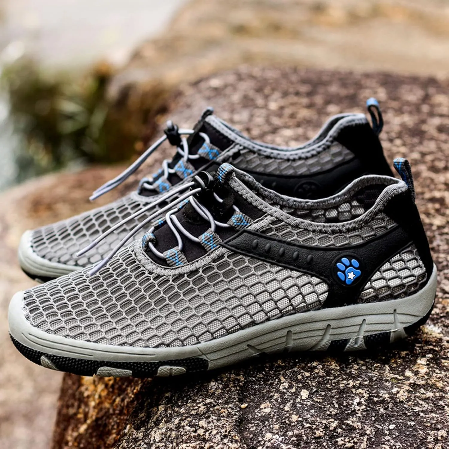 Memory Foam Versatile Shoes for Men Breathable Elastic Fly Woven Mesh Sneaker Lightweight Elderly Slip on Shoes