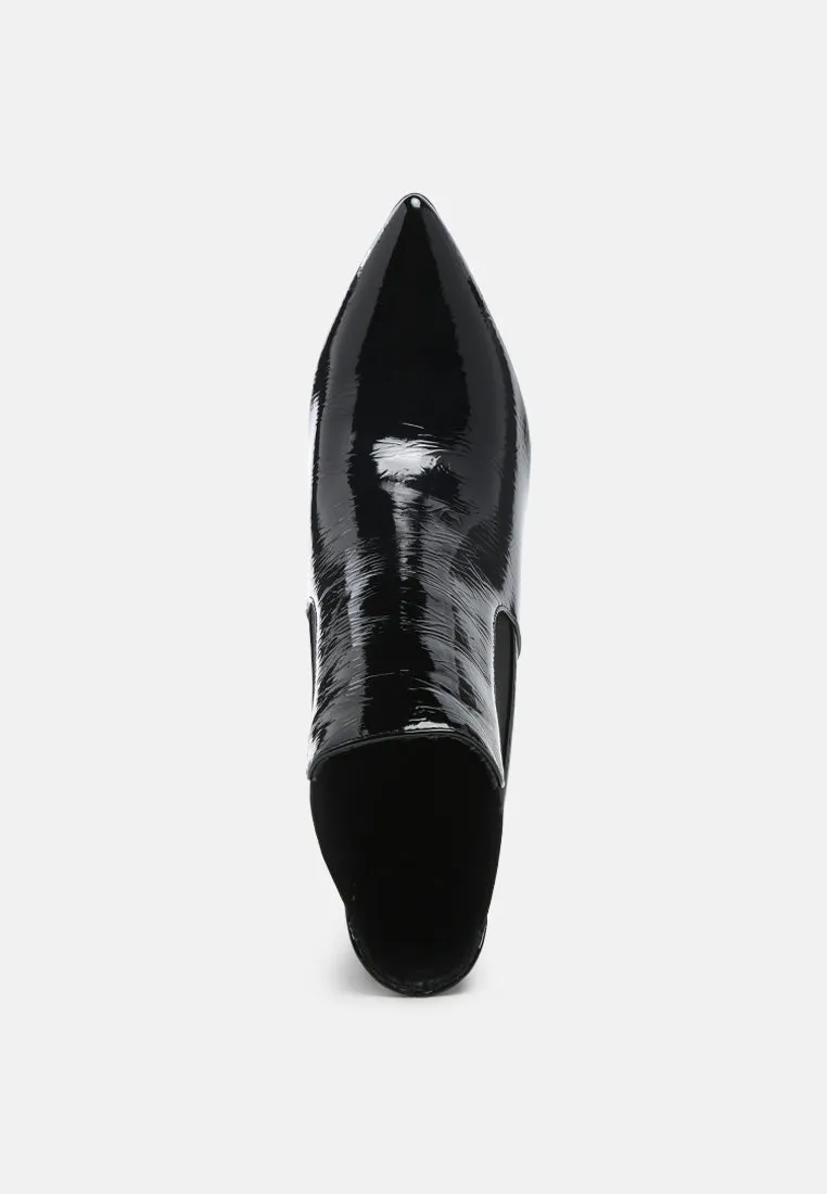 MOLINA High Heeled Chelsea Boot In Black