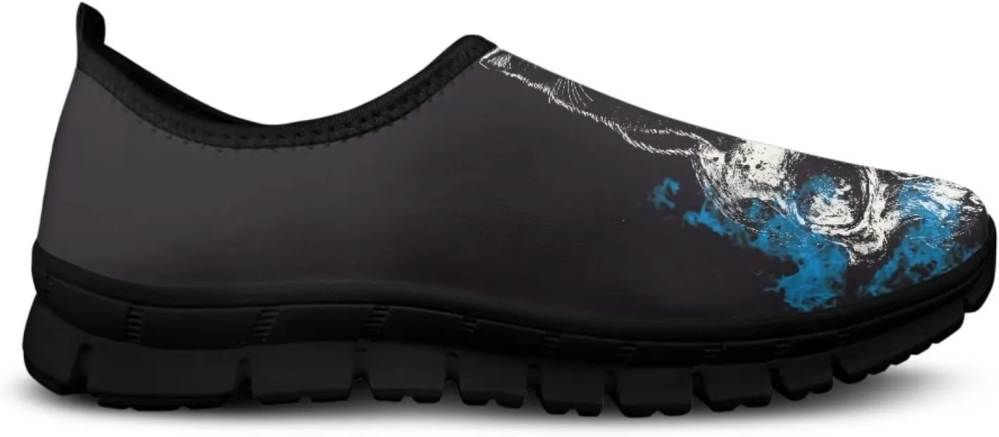 SYtrade Women's Camping Walking Travel Shoes Casual Slip On Loafers Black Sole