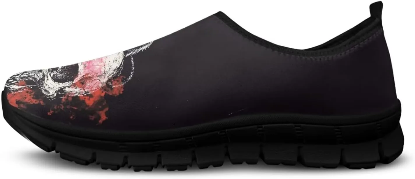 SYtrade Women's Camping Walking Travel Shoes Casual Slip On Loafers Black Sole