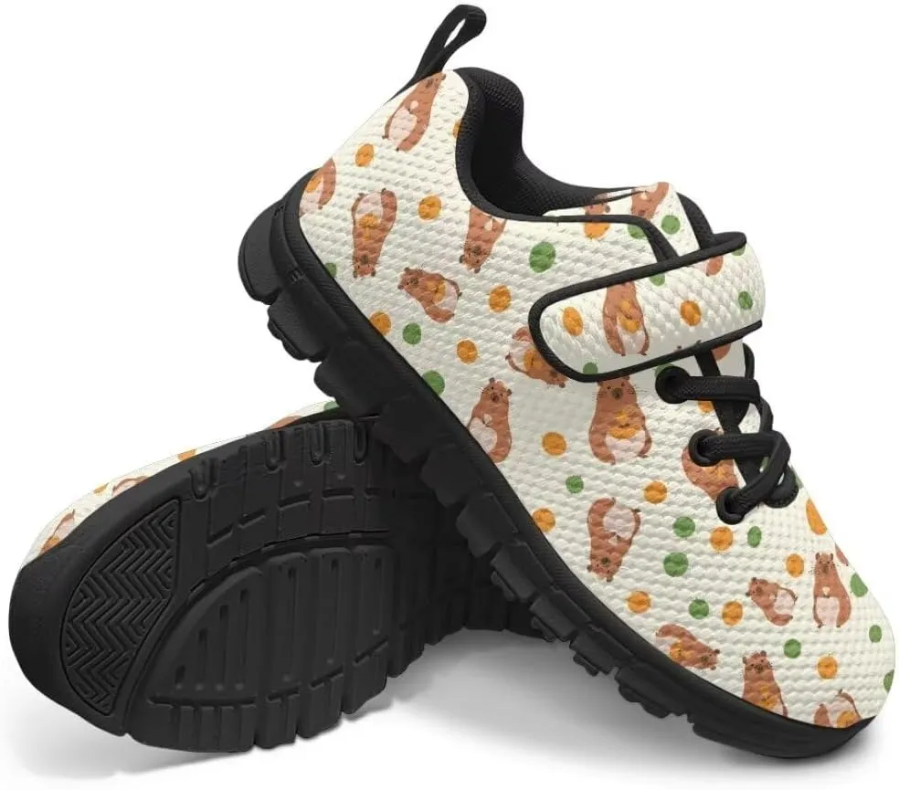 Unisex-Child Sneakers Anti-Skid Sports Shoes Kids One Strap Hook and Loop Sneakers for Camping Jogging