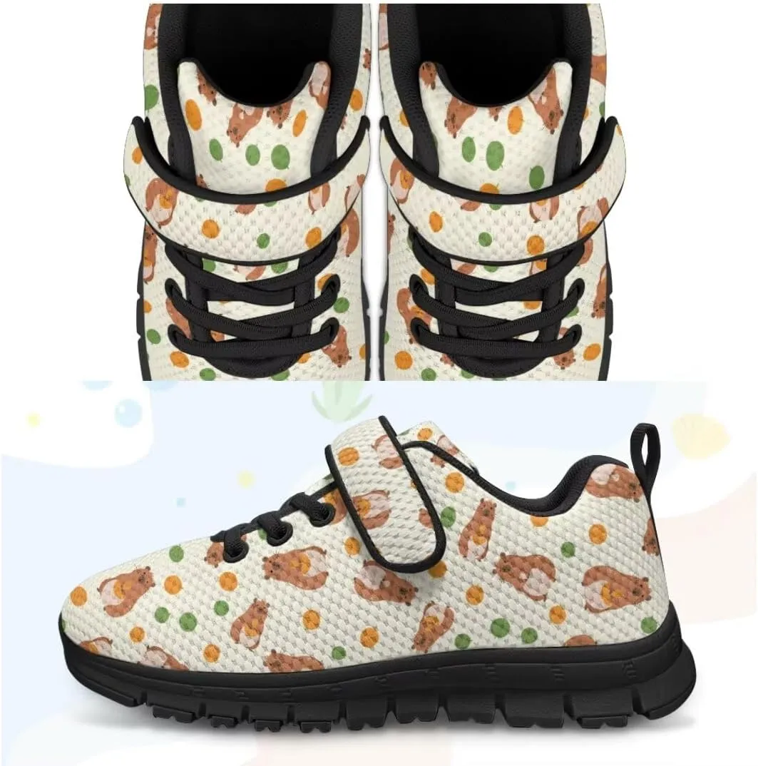 Unisex-Child Sneakers Anti-Skid Sports Shoes Kids One Strap Hook and Loop Sneakers for Camping Jogging
