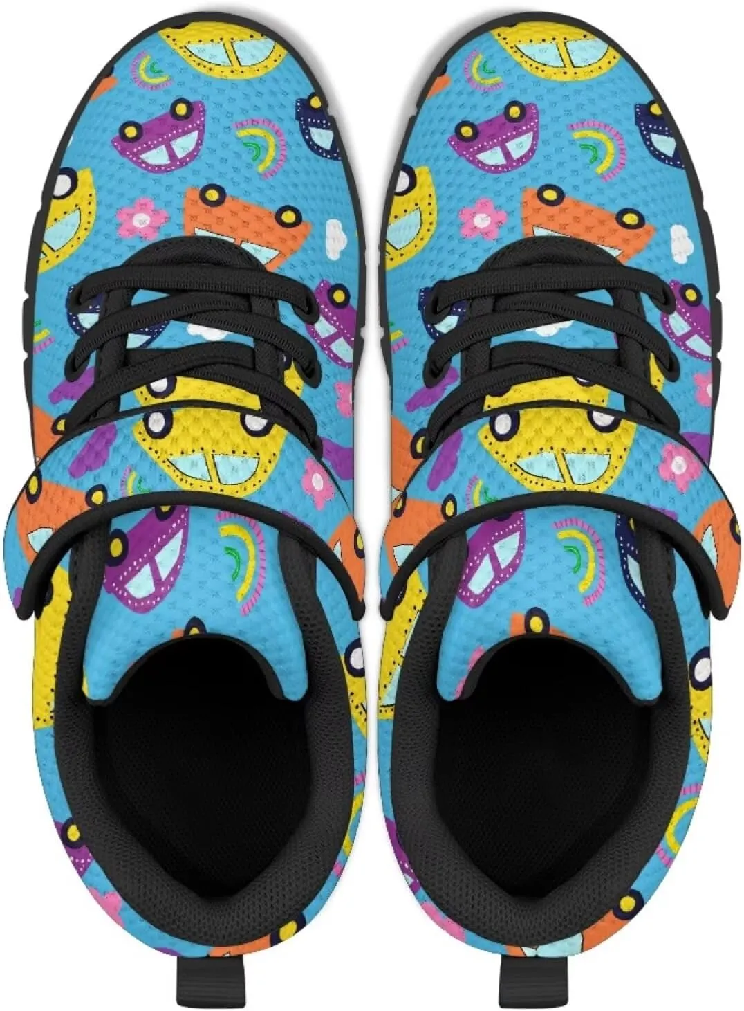 Unisex-Child Sneakers Anti-Skid Sports Shoes Kids One Strap Hook and Loop Sneakers for Camping Jogging