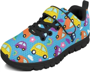 Unisex-Child Sneakers Anti-Skid Sports Shoes Kids One Strap Hook and Loop Sneakers for Camping Jogging