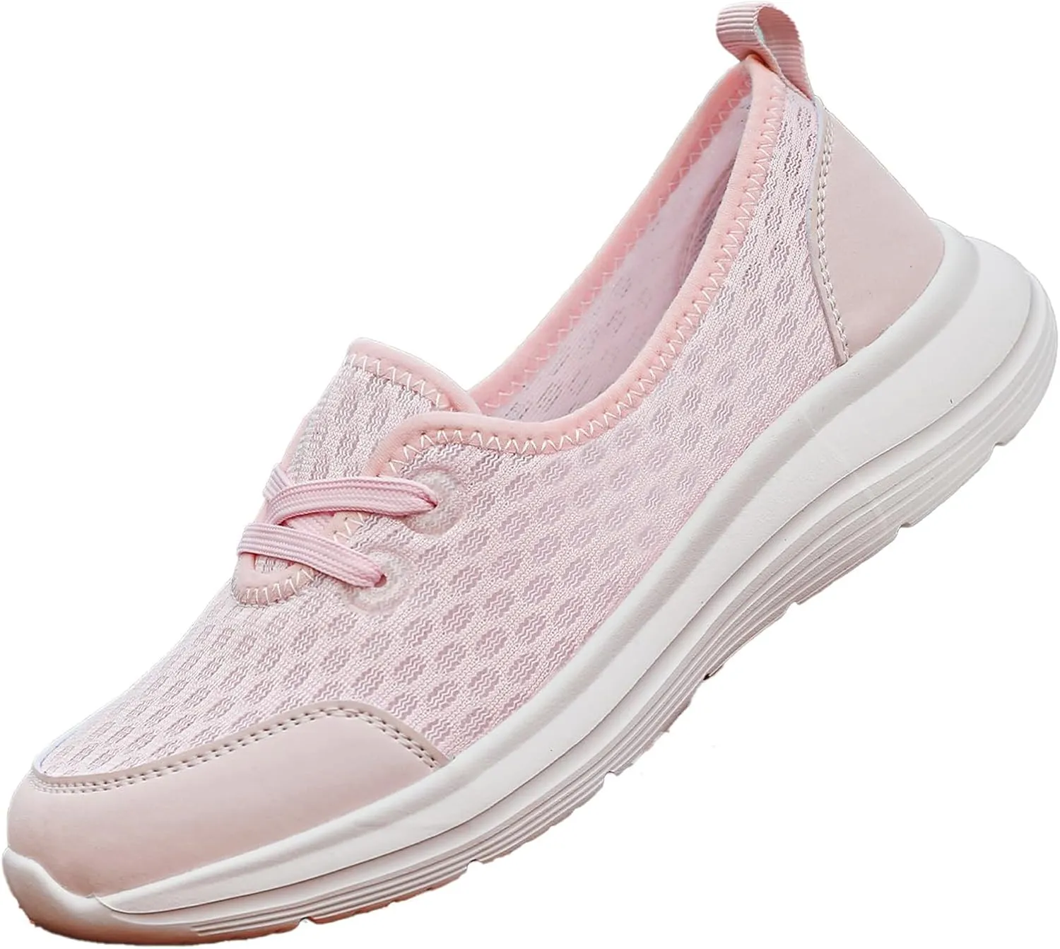Women's Walking Shoes Soft Sole Mesh Shoe Comfortable Orthopedic Slip-on Breathable Flats Casual Nursing Orthotic Lightweight Shoes Walking Sneaker with Arch Support
